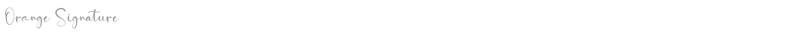 Orange Signature font preview